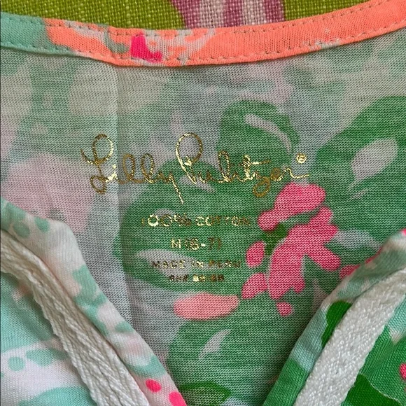 Lilly Pulitzer Girls Dress in Pink and Green - Picture 6 of 7